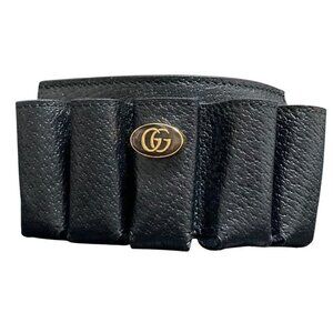 Gucci Leather Bracelet Lipstick Case Black